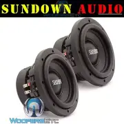 (2) SUNDOWN AUDIO SA-6.5 SW D2 6.5" SUBS 200W RMS DUAL 2-OHM SUBWOOFERS SPEAKERS