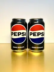 〽️New Seal Limited Edition 2024 Pepsi Zero Sugar Original Flavored Soda (2 Cans)