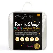 Onkaparinga Kids 3kg Cotton 105x142cm Weighted Blanket Home Bedding Oatmeal