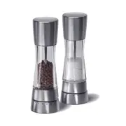 Cole & Mason Derwent Salt & Pepper Mill Kitchen Spice Grinder Gift Set Silver