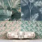 Fine Decor South Beach Palm Leaf Metallic Mica Tropical Leaves American Riviera