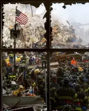 9/11 FIREFIGHTERS GROUND ZERO 11x14 GLOSSY PHOTO PRINT