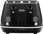 DeLonghi Distinta Moments 4 Slice Toaster - Black