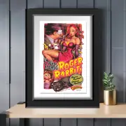 Disney Who Framed Roger Rabbit Jessica Eddie Valiant Movie Poster NON GLOSSY