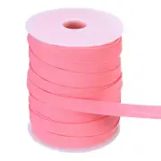 55 Yards Double Fold Satin Bias Tape 1/2 Inch Bias Binding Tape, Pink