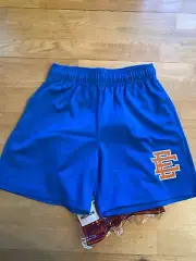 Eric Emanuel EE Shorts Medium M Blue Orange Knicks New In Bag SS21 Rare Pair