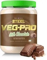 Steel Supplements Veg-PRO Vegetable Pea Protein Isolate Powder Supplement Natural Organic Vegan 1.5 Pounds (Milk Chocolate)