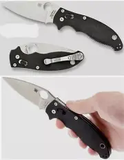 SPYDERCO MANIX 2 FOLDING POCKET KNIFE 3.37" CPM S30V BALL BEARING LOCK C101GP2
