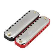 10-hole oval harmonica black/red comb blues harmonica instrument T10-1