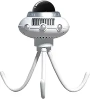 Clip Fan for Stroller - Space Octopus Clip Bladeless Fan,with Flexible Tripod, Lightweight Cooling Device Outdoor Cooler for Desk Home Car Seat Stroller