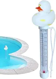 Pool Temperature Gauge | Duck Hot Tub Temperature Meter with String - Temperature Gauge for Outdoor Indoor Pools Spas Hot Tubs Ponds
