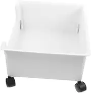 Storage Organizer with Wheels Compact Book and Organizer for Dormitory School Office Container for Easy Mobility and Cleaning for Home Use