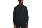 Mens Under Armour Icon Essential Fleece Black/ White Hoodie