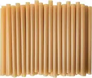 SHAUMN 0.47" Wide Biodegradable Sugarcane Straws 100pcs Smoothie Straws Disposable Compostable Eco-Friendly Jumbo Straws for Milksake Bubble Tea 8.5" Disposable Boba Straws Not Soggy