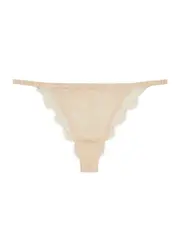 Love Stories Charlotte Lace Thong - Cream XL (UK16 / XL)