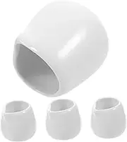 CLISPEED 4pcs Ceramic Sauce Dispenser Milk Gravy Boat for Sauces Dressings Condiments Tableware for Restaurants Bars Catering