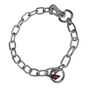 Dog Collar Hs Sprenger Silver 3 Mm Links Semi-long (65 Cm)
