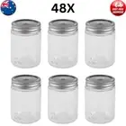48x Canning Jars - 300Ml Mason Jar Empty Glass Spice Bottles Storage