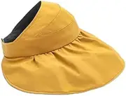 [YaMangShe] Women's Sun hat Wide-Brimmed Sun hat Foldable Anti-Ultraviolet Sunshade Floppy Disk Ladies Beach hat