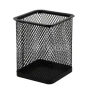 Metal Black Pen Holder Piggy Saving Box School Classmate Teachers Portable