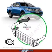 SAAS Silicone Intercooler Black Pipe LH Hot suits Mitsubishi Triton 2.4L MQ-MR (for: Mitsubishi)