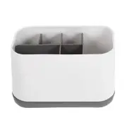 Washroom Shelf White Tooth Brush Cup Suction Phone Holder Toothbrush