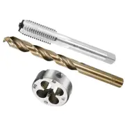 Tap & Die & Drill Bit Set, M12 x 1.75 Tap & Die 10.2mm Drill Tapping Threading