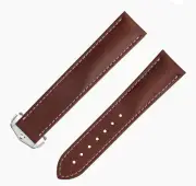 Omega Brown 20mm Leather Strap With Steel Foldover Clasp 032CUZ006728 + Case
