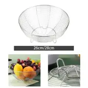 Countertop Fruit Bowl Fruit Storage Basket Stainless Steel Metal Wire Fruit