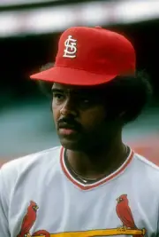 Reggie Smith St. Louis Cardinals looks on against the New York Met- Old Photo 2