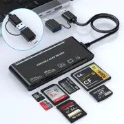 Multi SD Card Reader, Dual Connector USB C USB 3.0 Memory Card Reader Adapter...