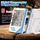 Digital THERMOMETER & HYGROMETER INDOOR OUTDOOR TEMPERATURE HUMIDITY METER WEEK