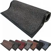FB FunkyBuys Washable Door Mats Indoor & Outdoor - Non-Slippery Heavy Duty Doormats Indoor - Highly Absorptive Rubber Door Mat - Perfect for Kitchen, Home and Hotel Entrance (Anthracite, 60x120 CM)