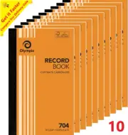 NEW 10x Pack Olympic 704 Duplicate Record Book Carbonless 50 Leaf Bulk