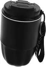 UTHCLO Insulated Stainless Steel Travel Mug Double Wall Vacuum Coffee Tumbler with Leak Lid Reusable Cup for Hot Cold Drinks for Office Car Black