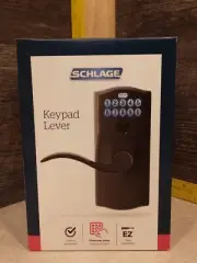 Schlage FE595VCAM716ACC Keypad Camelot Lever Entry Door Aged Bronze