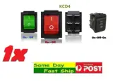 One KCD4 Large Rectangle Rocker DPST / DPDT Switch Car Dash 6-Pin AU local fast