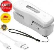 Mini Bag heat Sealer, Rechargeable 2 in 1 Heat Sealer with Cutter for Chip Bags