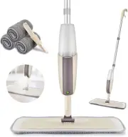 Floor Mop Spray Cleaning Premium Washable Pad Upgraded Refillable Venetio Pads