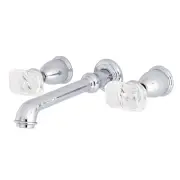 Kingston Brass KS702.KRL Krystal Onyx Wall Mounted Roman Tub - Chrome
