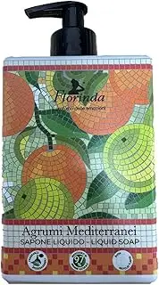 Florinda Fragrance Liquid Soap, 16.9 fl oz (500 ml), Mosaic, Citrus & Bergamot