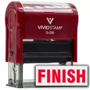 Finish Self-Inking Office Rubber Stamp