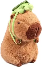Capybara Plush Toy, Soft Stuffed Animal, Realistic Plush Doll Throw Pillow, Brown Stuffed Toy for Kids Adults Christmas New Year Gift (23cm)