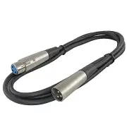 4 LOT 6' FT foot 3 pin XLR MALE to FEMALE MIC MICROPHONE EXTENSION CABLES CORDS