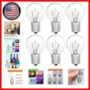 Warm White 25 Watt E17 Lava Lamp Bulbs - 6 Pack with Instant On and Dimming