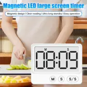 LCD Digital Kitchen Egg Cooking Timer Count Down Alarm Clock Stopwatch Magnetic