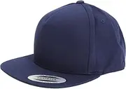 [Yupoong] Flexfit Unisex Plain Classic 5 Panel Snapback Cap
