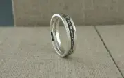 Sterling Silver Narrow Irish Gaelic Siorai Promise Wedding Ring Ireland by Boru