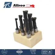 1/2" Boring Bar Set Pro Quality Carbide Tipped Bars 1/2" Shank Lathe Tool 9 Pcs