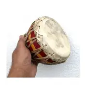 Dagar or Dogor Hand Drum Percussion Folk Instrument of Assam Goat Skin Cover